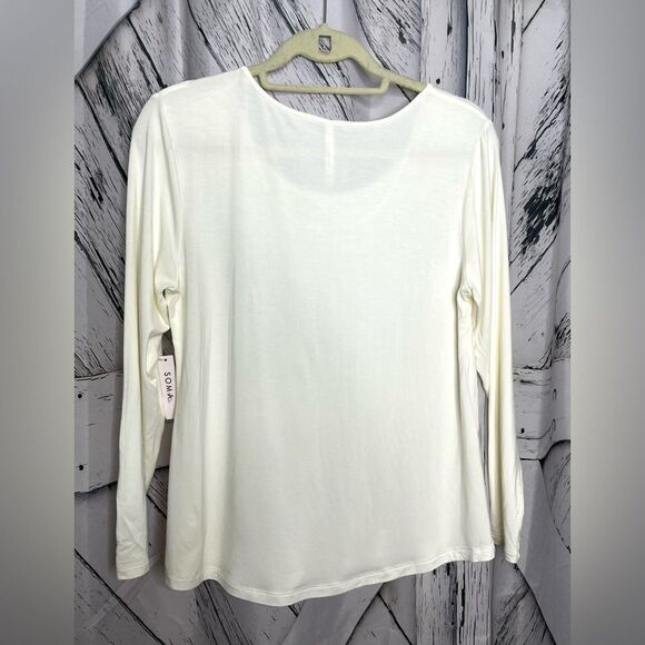 Soma “Cool Nights” long sleeve top Ivory Size Small - Picture 3 of 7